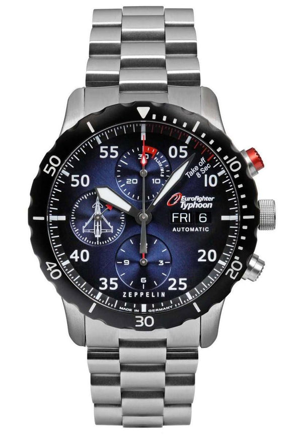Zeppelin 7218M-3 Eurofighter Typhoon Automatic Limited Mens Watch 43mm 20ATM-0