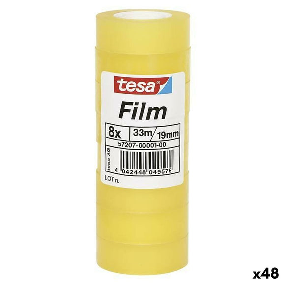 Adhesive Tape TESA Transparent 19 mm x 33 m 8 Pieces (48 Units)-0