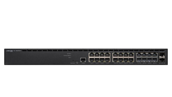 Lancom XS-3526YUP Managed L3-Lite Multi-Gigabit PoE Access Switch 16 Gigabit Ethernet Ports 8 Multi-Gigabit 10G Ports 2 x 25G Ports-0