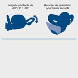 Hedge trimmer Scheppach BC-HT720-X-3