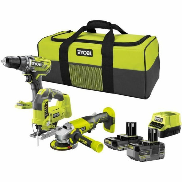 Drill and accessories set Ryobi R18DD3-0