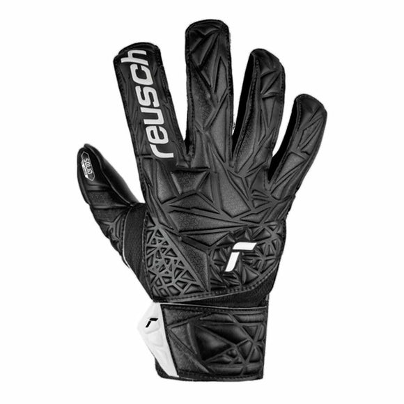 Goalkeeper Gloves Reusch Attrakt Starter Solid Finger Black-0