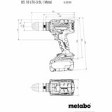 Screwdriver Metabo BS 18 LTX-3 BL I-1