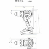 Drill and accessories set Metabo 685208650 18 V-2