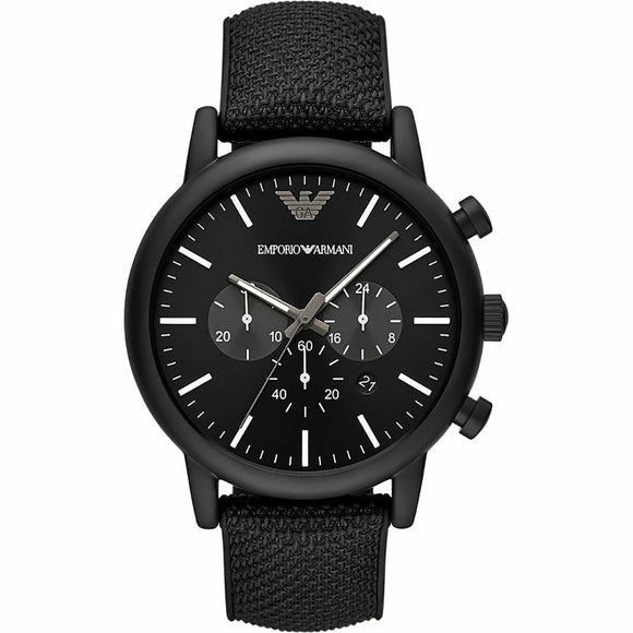 Men's Watch Emporio Armani LUIGI Black (Ø 46 mm)-0