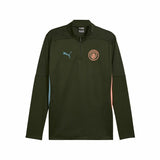 Training Sweatshirt for Adults Puma Manchester City 24/25 Training Olive-0