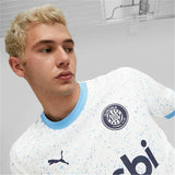 Men's Short-sleeved Football Shirt Puma Girona FC visitante 23/24 White-6