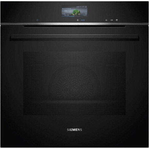 Siemens HR776G1B1 iQ700 Built-in Oven 60 x 60 cm Black Stainless Steel Steam Function Home Connect-0