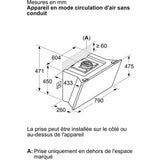 Conventional Hood BOSCH DWK81AN20 White-10