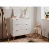 Chest of drawers Scandinavian White 79,8 x 40 x 86,5 cm-5