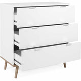 Chest of drawers Scandinavian White 79,8 x 40 x 86,5 cm-3