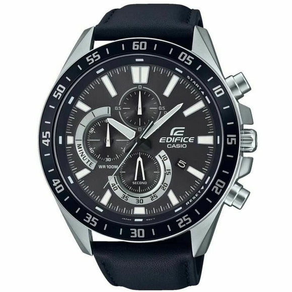 Men's Watch Casio EFV-620L-1AVUEF Black Grey Silver-0