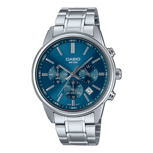 Men's Watch Casio CHRONO DATE - BLUE (Ø 41 mm)-0