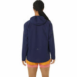 Women's Sports Jacket Asics Fujitrail WaterProof Dark blue-8