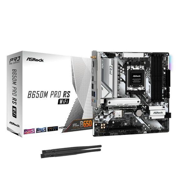 Motherboard ASRock B650M PRO RS WIFI Intel Wi-Fi 6 AMD B650 AMD AM5-0