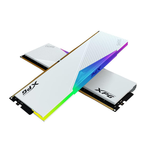 ADATA DDR5 - 64GB - 6400 - CL - 32 (2x 32 GB) dual kit, RAM (white, AX5U6400C3232G-DCLARWH, Lancer RGB, INTEL XMP)-0