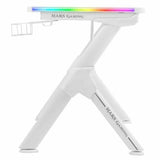 Desk Mars Gaming MGDXLRGBW LED RGB White Steel 160 x 60 cm-4