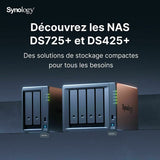 NAS Network Storage Synology DS725+ Black AMD Ryzen R1600-1