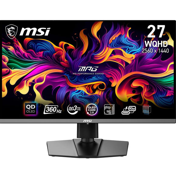 MSI MPG 271QRX QD-OLED Gaming Monitor 26.5 Inch WQHD 360Hz 0.03ms Response Time HDR True Black 400 USB C-0