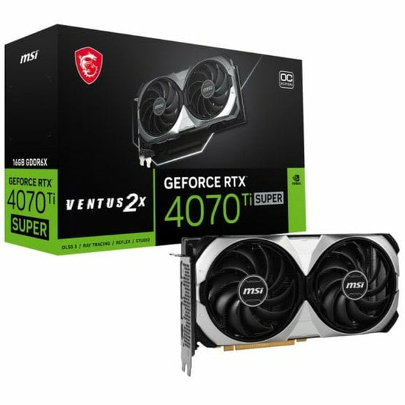 Graphics card MSI GeForce RTX 4070 Ti SUPER VENTUS 2X OC GEFORCE RTX 4070 16 GB GDDR6-0