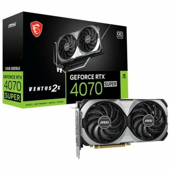 Graphics card MSI GEFORCE RTX 4070 SUPER 12G VENTUS 2X OC GEFORCE RTX 4070 12 GB GDDR6-0