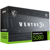 Graphics card MSI RTX 5080 16G VENTUS 3X OC GEFORCE RTX 5080 16 GB GDDR6X GDDR7-12
