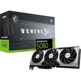 Graphics card MSI RTX 5080 16G VENTUS 3X OC GEFORCE RTX 5080 16 GB GDDR6X GDDR7-11