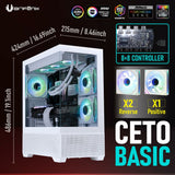 ATX Semi-tower Box BitFenix CETO Basic White-12