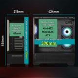 ATX Semi-tower Box BitFenix CETO Basic White-9