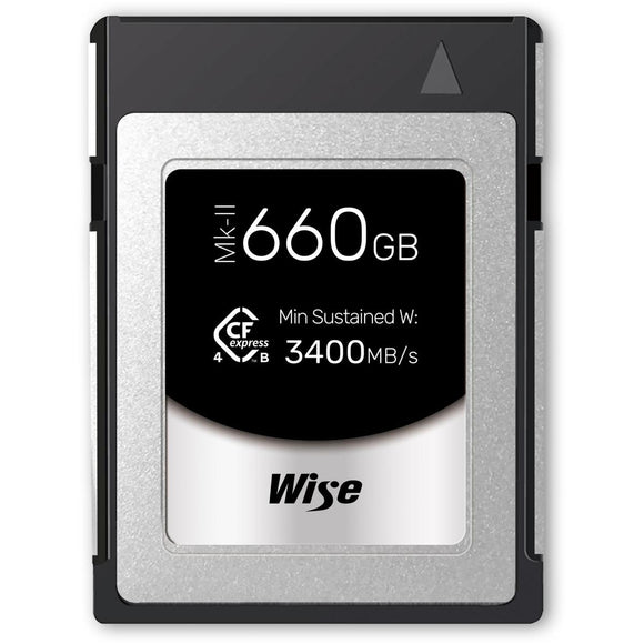 Wise CFexpress 4.0 Type B PRO 660GB MK-II WI-CFX4-B660PM2-0