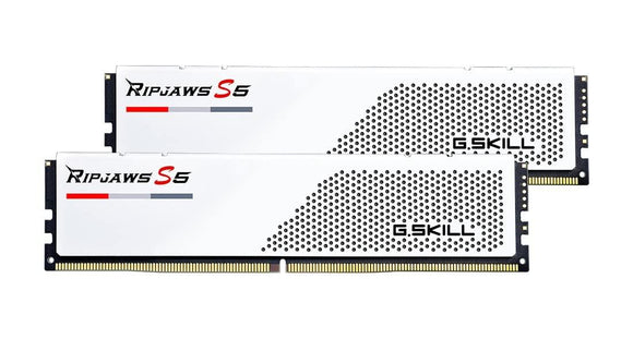 64GB (2x32GB) G.Skill Ripjaws S5 White DDR5-6000 CL30 RAM Speicher Kit-0