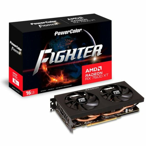 Graphics card Powercolor FIGHTER AMD Radeon RX 7600 XT 16 GB GDDR6-0