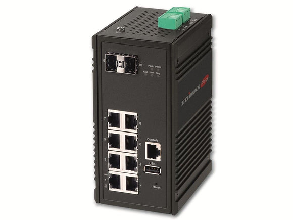 EDIMAX Switch Industrial 8-Port Gigabit Web Managed 2xSFP-0