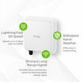 Router ZyXEL White RJ45 Ethernet LAN-4