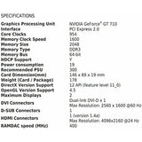 Graphics card MSI NVIDIA GeForce GT 710 GDDR3-23