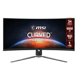 Monitor MSI 343CQR Curve 34" 165 Hz VA LCD 50-60  Hz-0