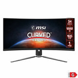 Monitor MSI 343CQR Curve 34" 165 Hz VA LCD 50-60  Hz-6