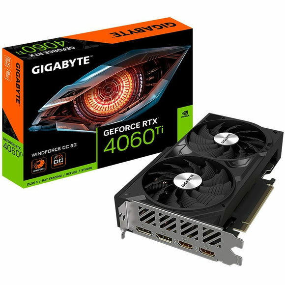 Graphics card Gigabyte GeForce RTX 4060 Ti WINDFORCE OC 8 GB GDDR6-0