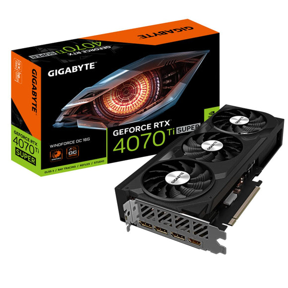 Graphics card Gigabyte GV-N407TSWF3OC-16GD G10 GDDR6X GEFORCE RTX 4070 TI SUPER 16 GB-0