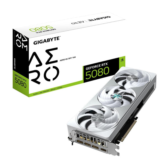 Gigabyte GeForce RTX 5080 AERO OC SFF 16G | NVIDIA | 16 GB | GeForce RTX 5080 | GDDR7 | HDMI ports quantity 1 | PCI-E 5.0 | Memory clock speed 2730 MHz-0