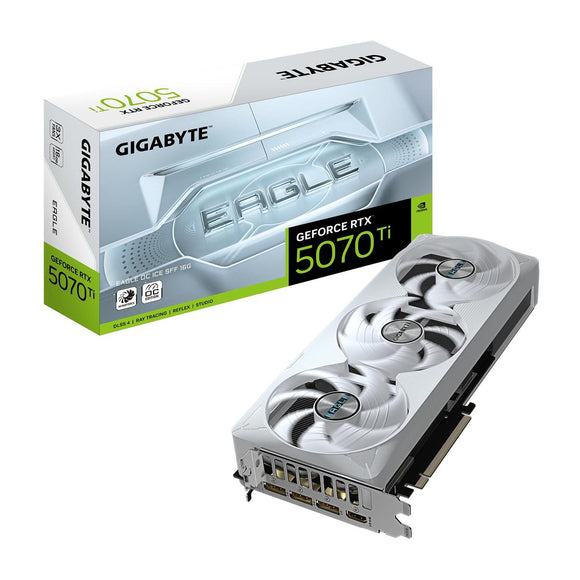 Gigabyte GeForce RTX 5070 Ti EAGLE OC ICE SFF 16G | NVIDIA | 16 GB | GeForce RTX 5070 Ti | GDDR7 | HDMI ports quantity 1 | PCI-E 5.0-0