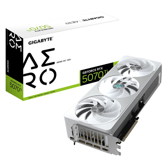 Gigabyte GeForce RTX 5070 Ti AERO OC 16G | NVIDIA | 16 GB | GeForce RTX 5070 Ti | HDMI ports quantity 1 | PCI-E 5.0-0