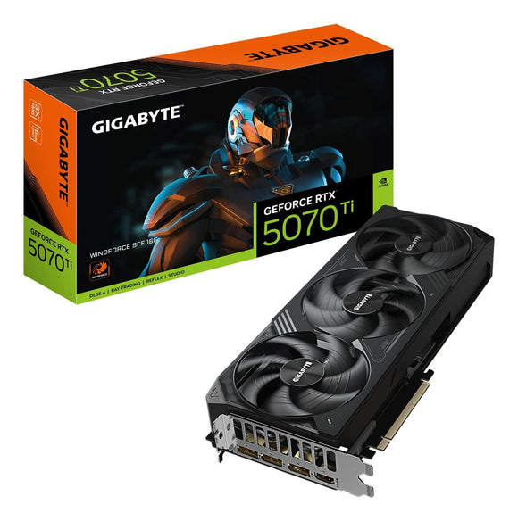 Gigabyte GeForce RTX 5070 Ti WINDFORCE SFF 16G | NVIDIA | 16 GB | GeForce RTX 5070 Ti | GDDR7 | HDMI ports quantity 1 | PCI-E 5.0 | Memory clock speed 2452 MHz-0
