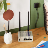 Router Teltonika RUTX09 White Aluminium USB 2.0 RJ45 Ethernet LAN USB x 3 USB x 1 Wi-Fi-4