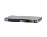 NETGEAR GS724TPv3 24-Port Gigabit PoE L2 Managed Switch (Gray)