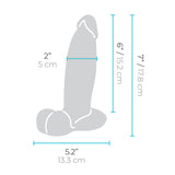 Realistic Dildo B-Vibe Silicone Ø 5 cm (15,2 cm)-3