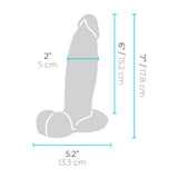 Realistic Dildo B-Vibe Silicone Ø 4,5 cm (15,2 cm)-3
