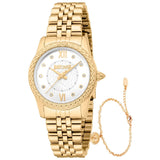 Ladies' Watch Just Cavalli ANIMALIER SPECIAL PACK + BRACELET Golden (Ø 30 mm)-0