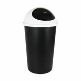 Rubbish Bin Tontarelli Big hoop White Black 45 L (10 Units)-1