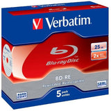 Blu-ray BD-RE Verbatim 25 GB 6x 5 Pieces (10 Units)-1
